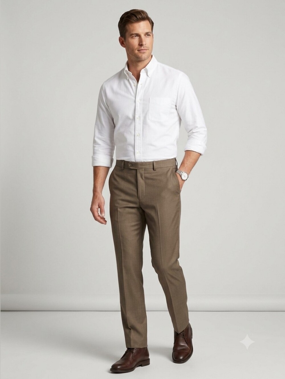 Van Heusen 30x30 Men's Tan Straight-Leg Pants